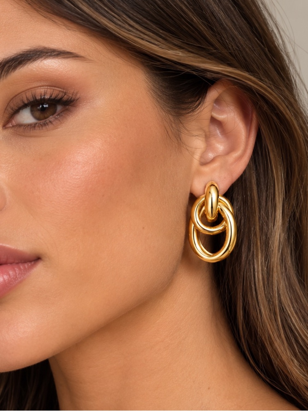 Gold Drop Earrings